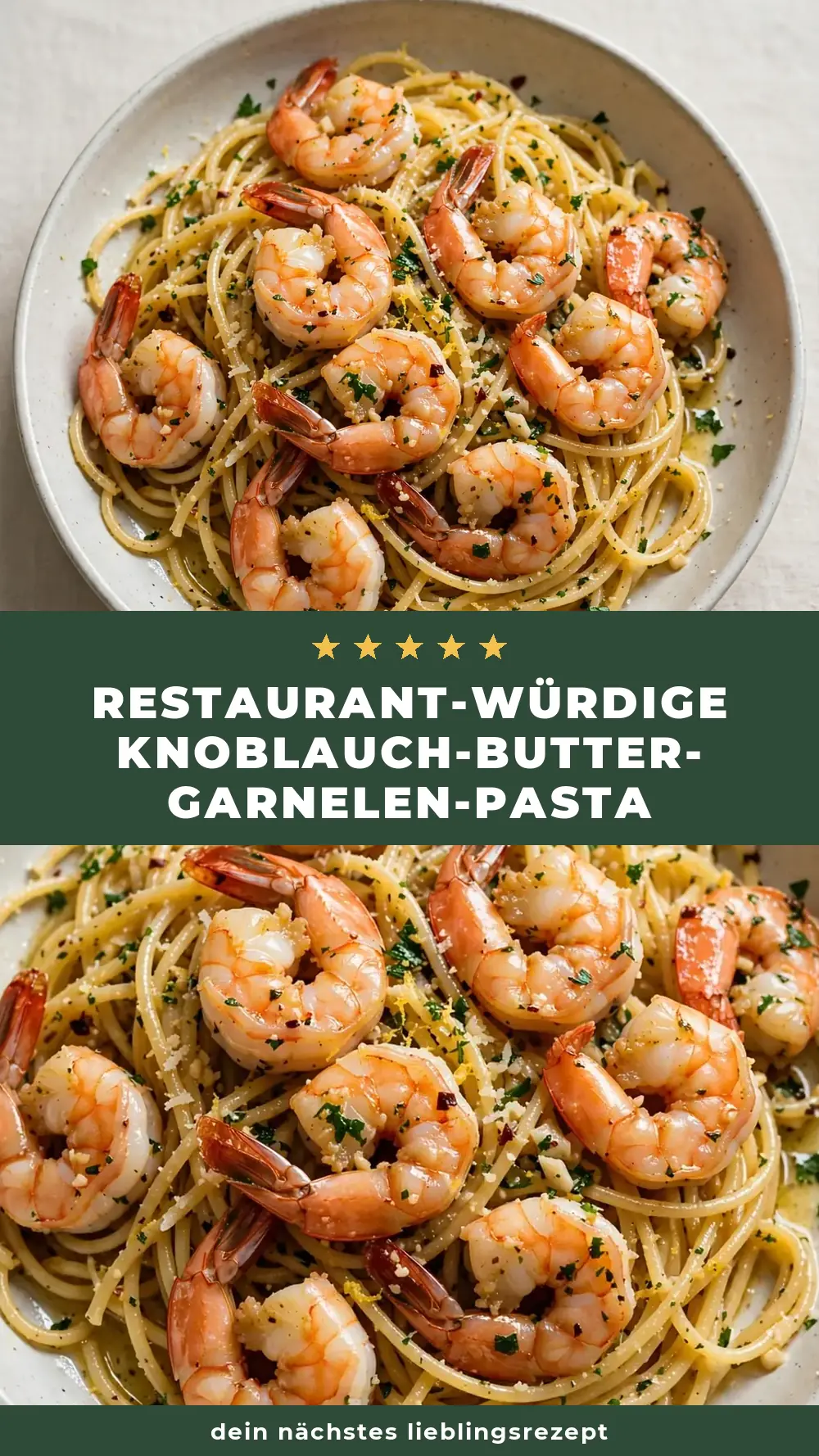 Save Quick Garlic Butter Shrimp Pasta to Pinterest