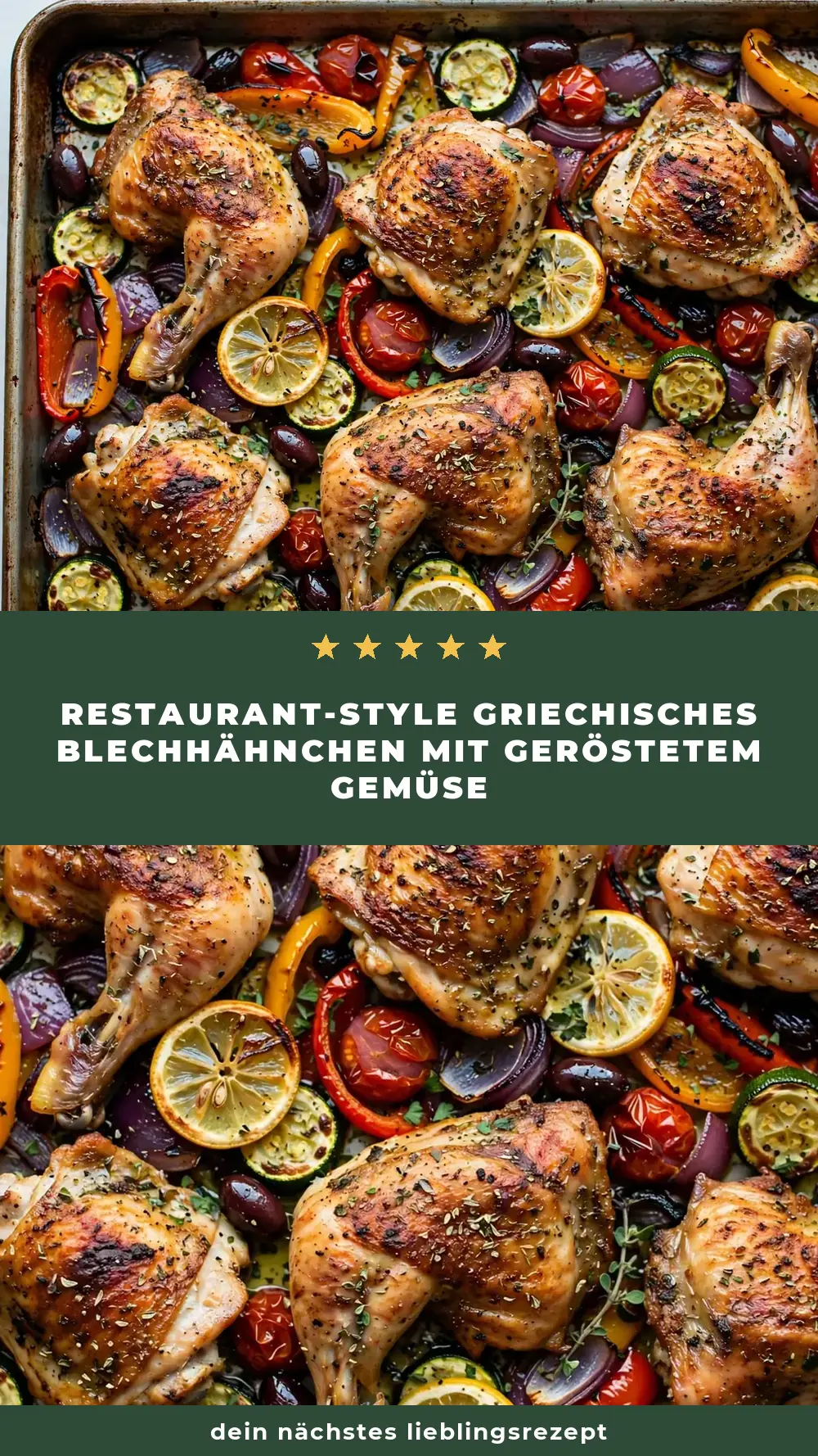 Save Sheet Pan Greek Chicken and Roasted Veggies to Pinterest