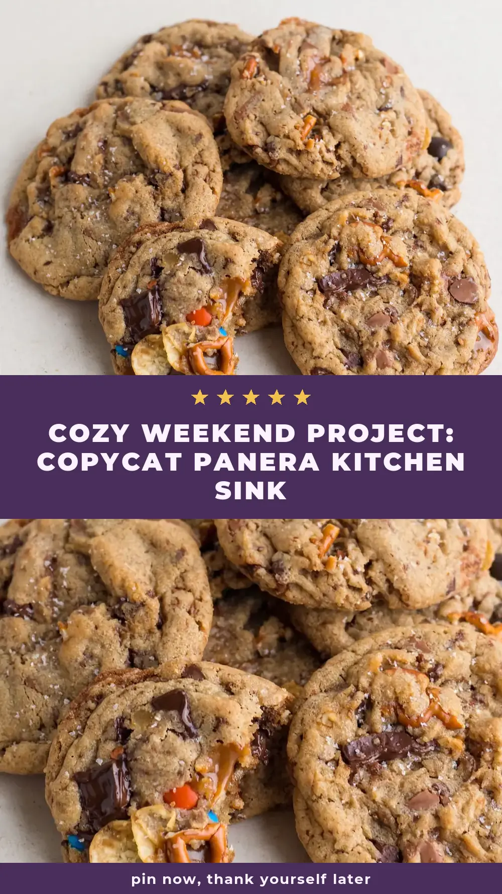 Save Copycat Panera Kitchen Sink Cookies to Pinterest