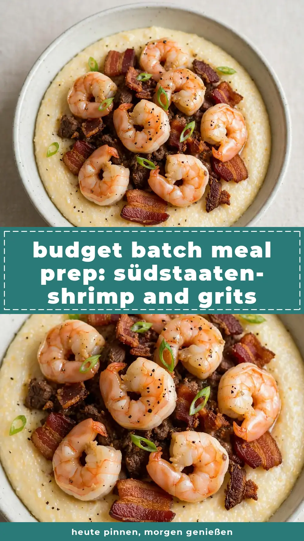 Save Southern Shrimp and Grits (Beef Bacon Base) to Pinterest