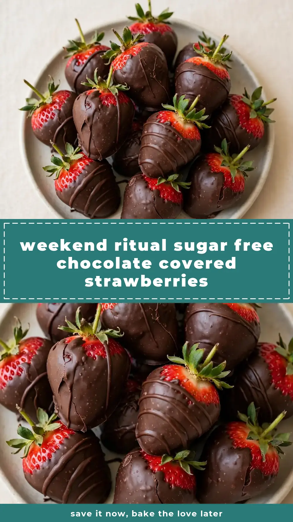 Save Sugar-Free Chocolate Covered Strawberries to Pinterest