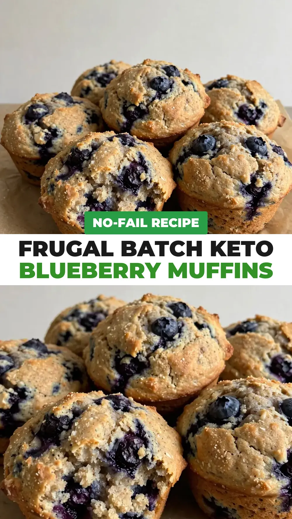 Save Keto Blueberry Muffins (Almond Flour Base) to Pinterest