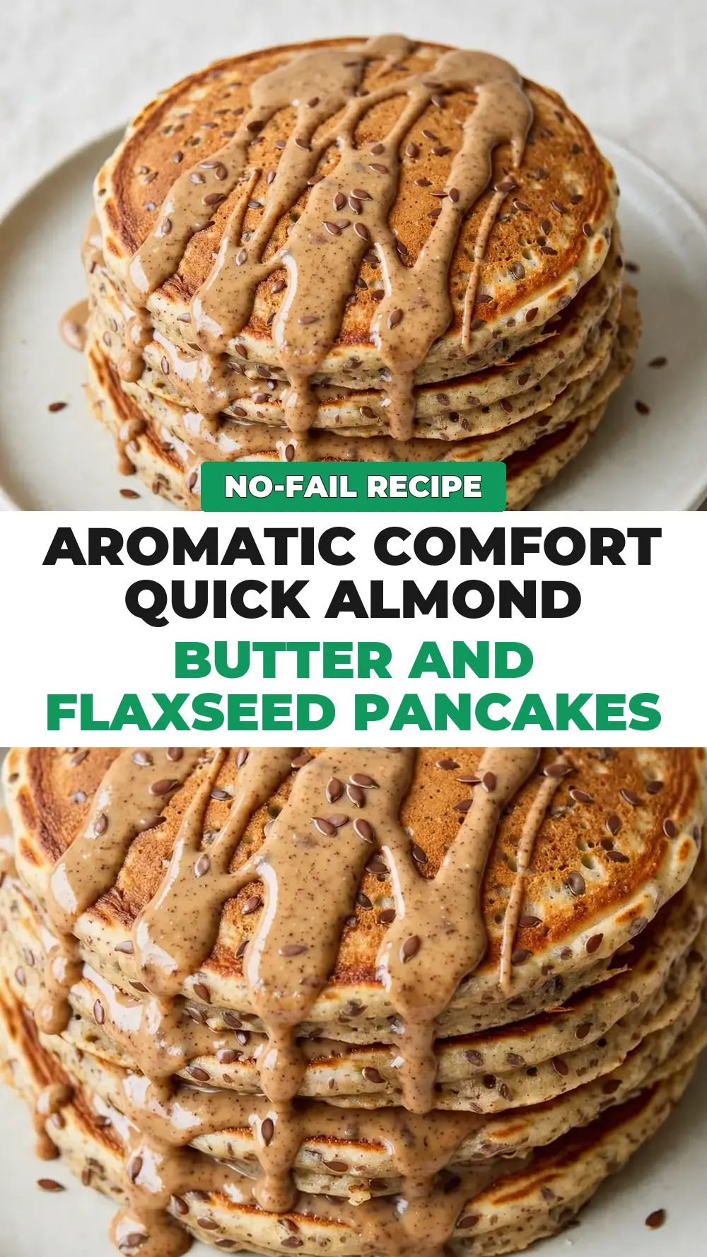 Save Quick Almond Butter and Flaxseed Pancakes to Pinterest