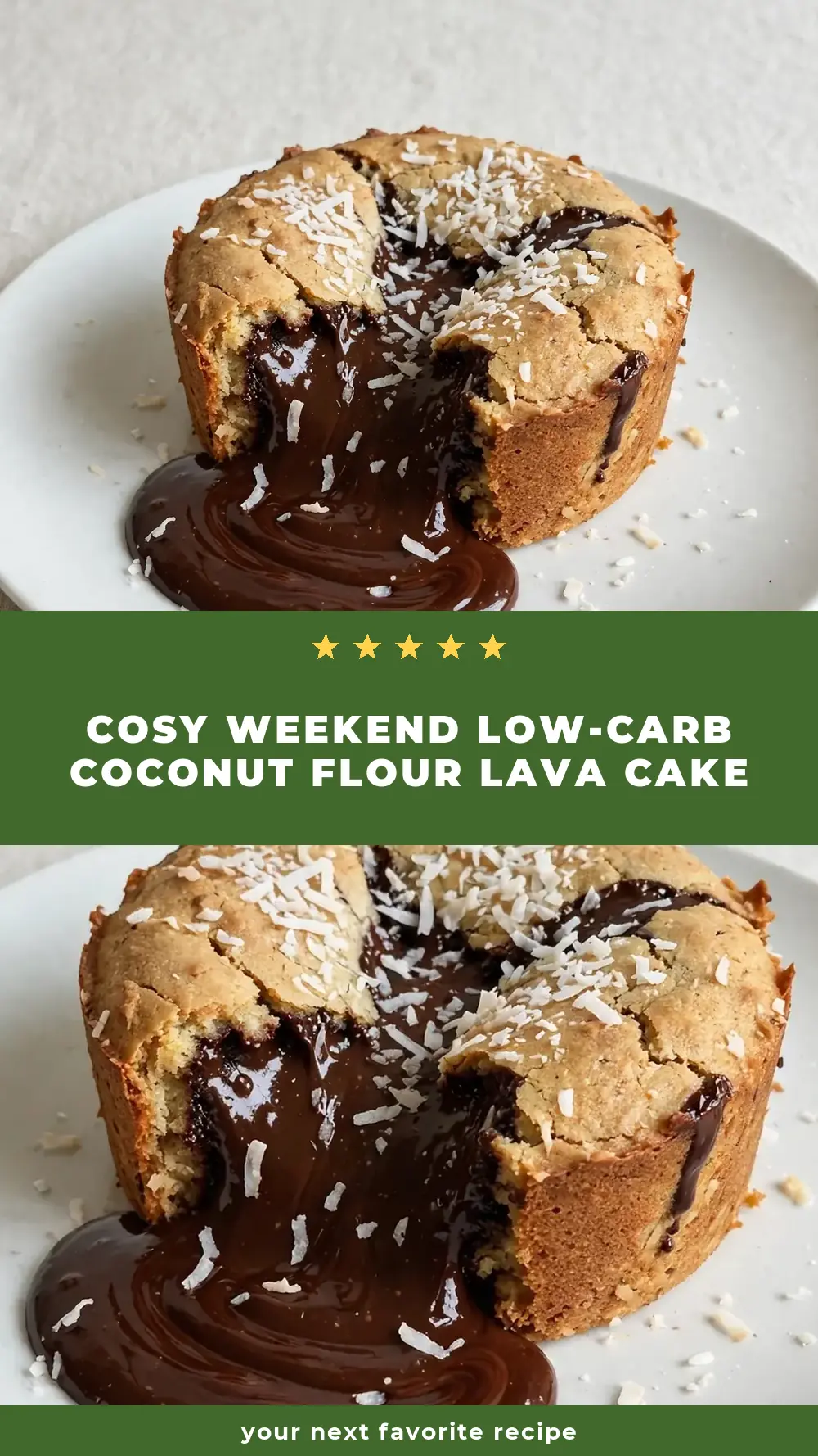 Save Low-Carb Coconut Flour Lava Cake to Pinterest