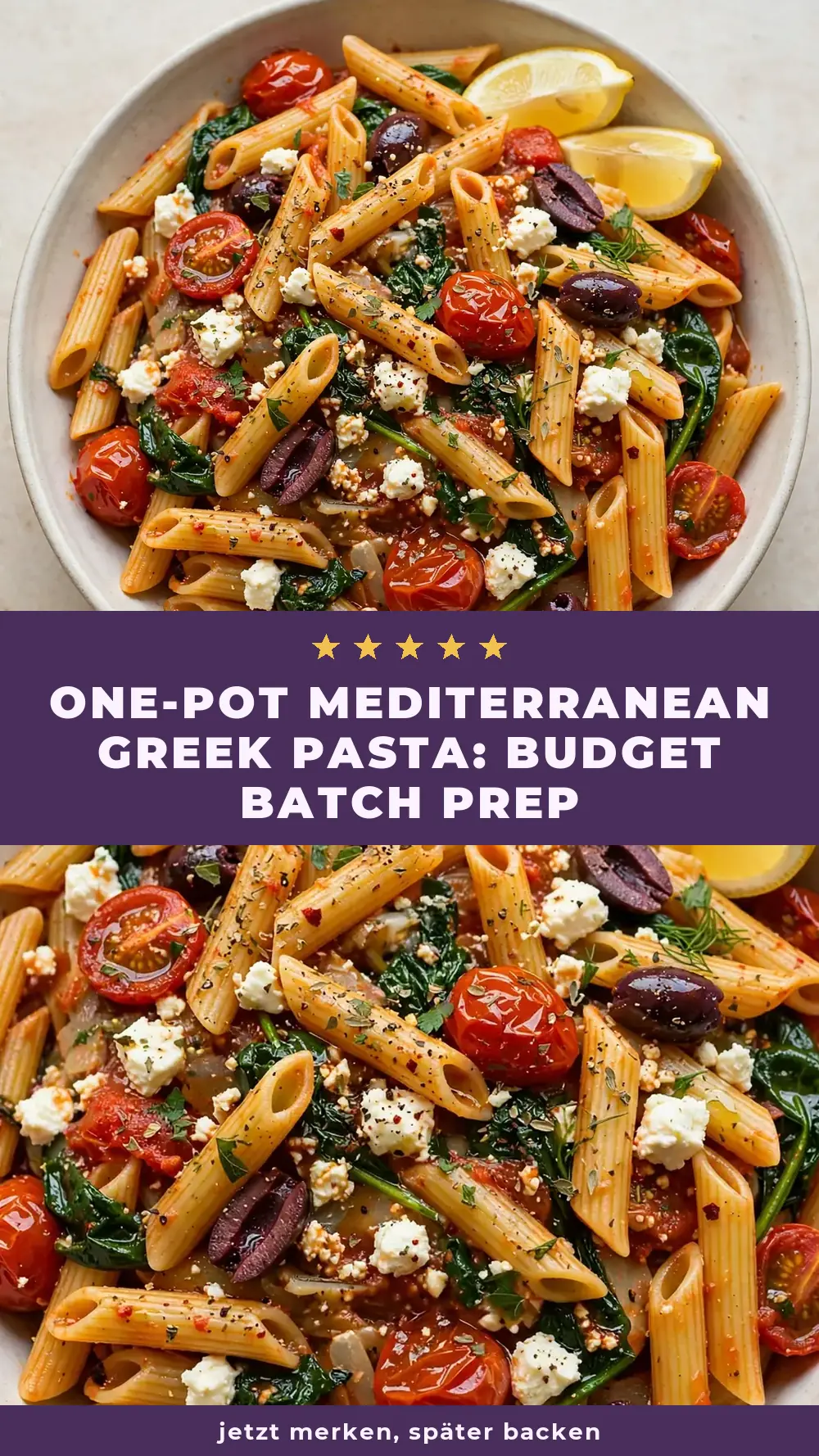 Save One-Pot Mediterranean Greek Pasta to Pinterest
