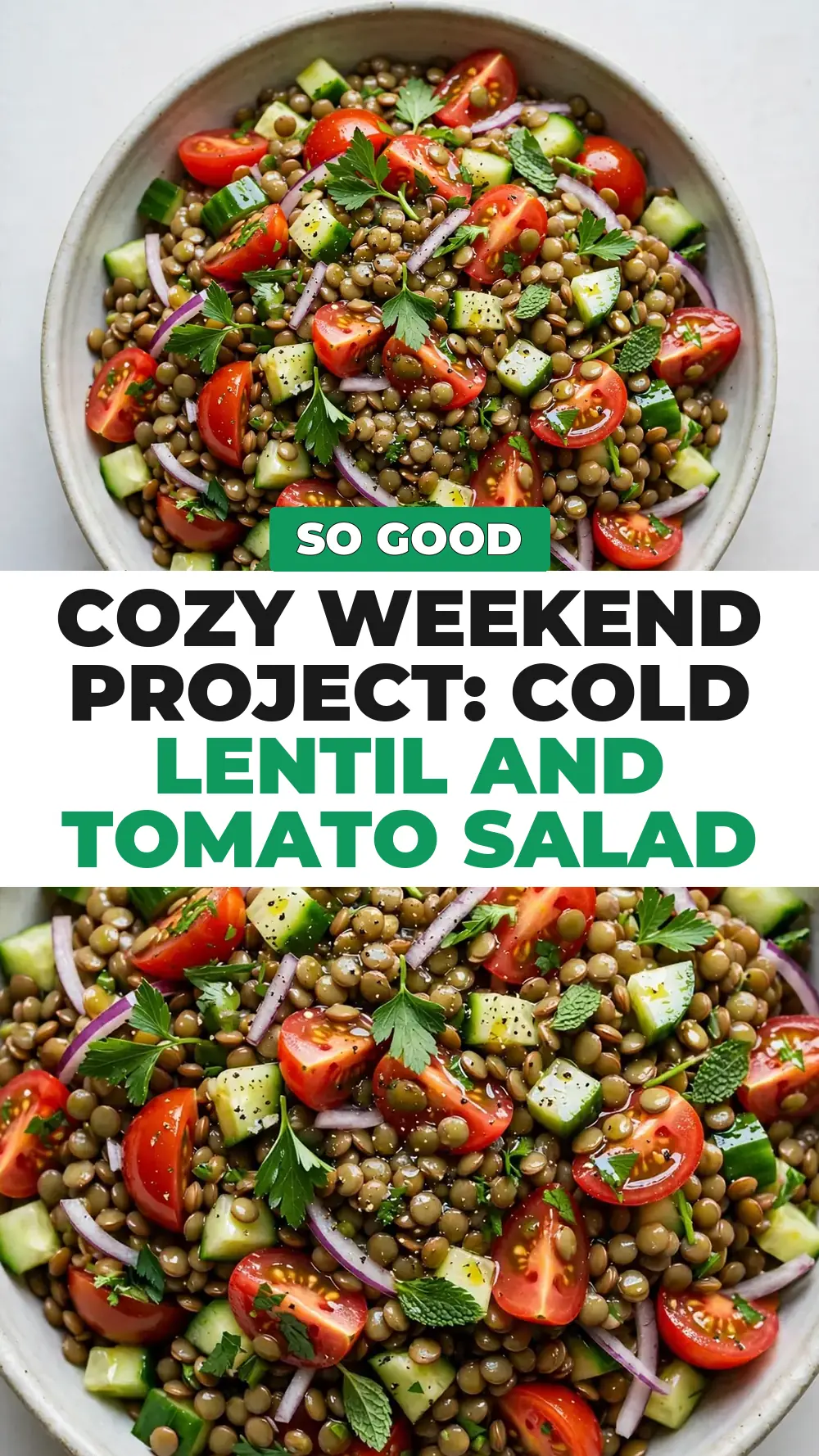 Save Cold Lentil and Tomato Salad to Pinterest