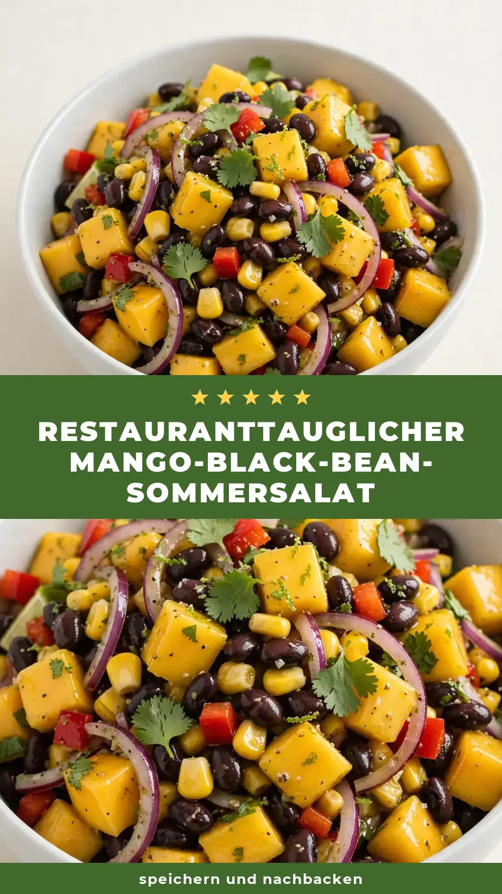 Save Mango and Black Bean Summer Salad to Pinterest