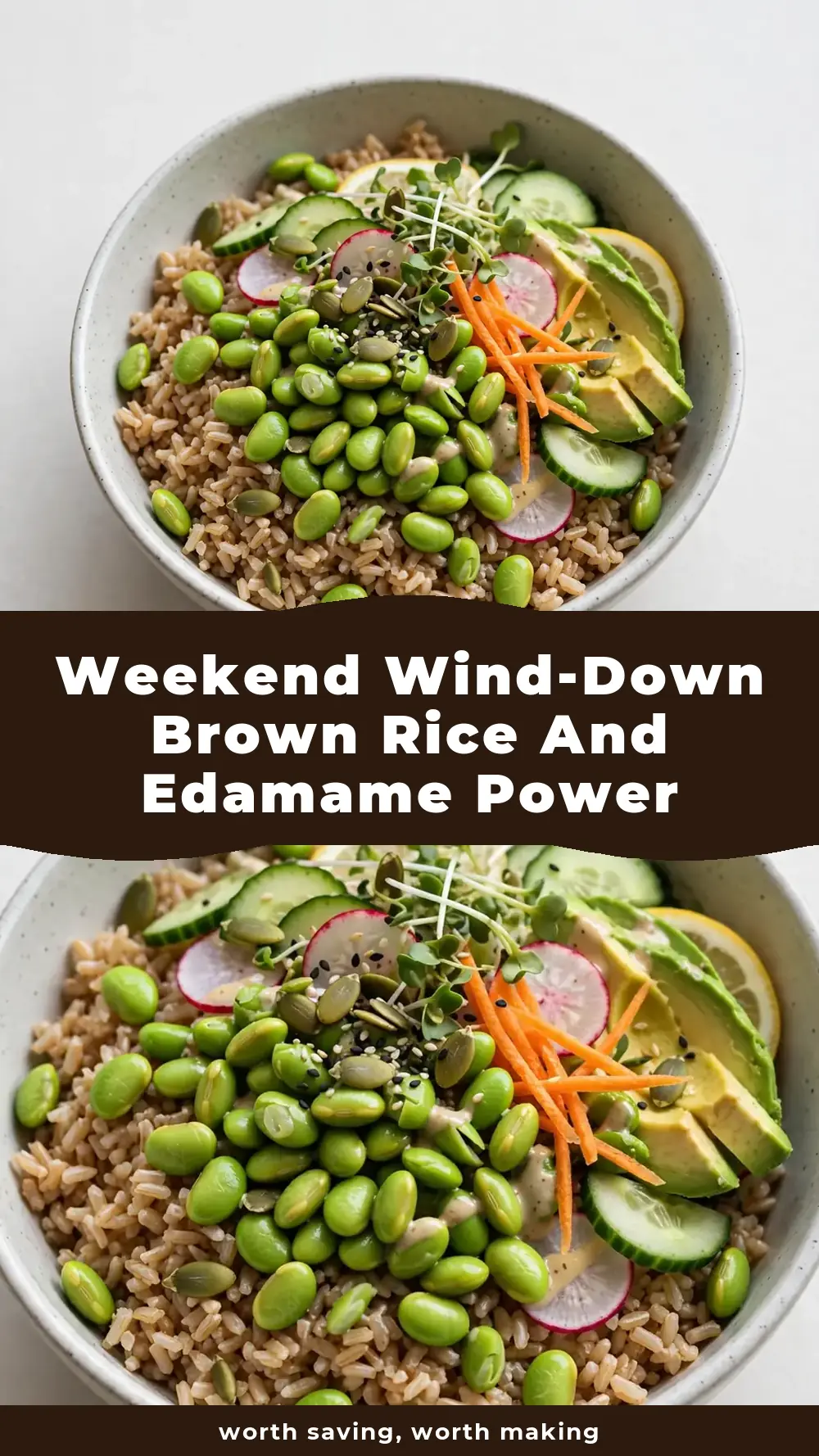 Save Brown Rice and Edamame Power Bowl to Pinterest