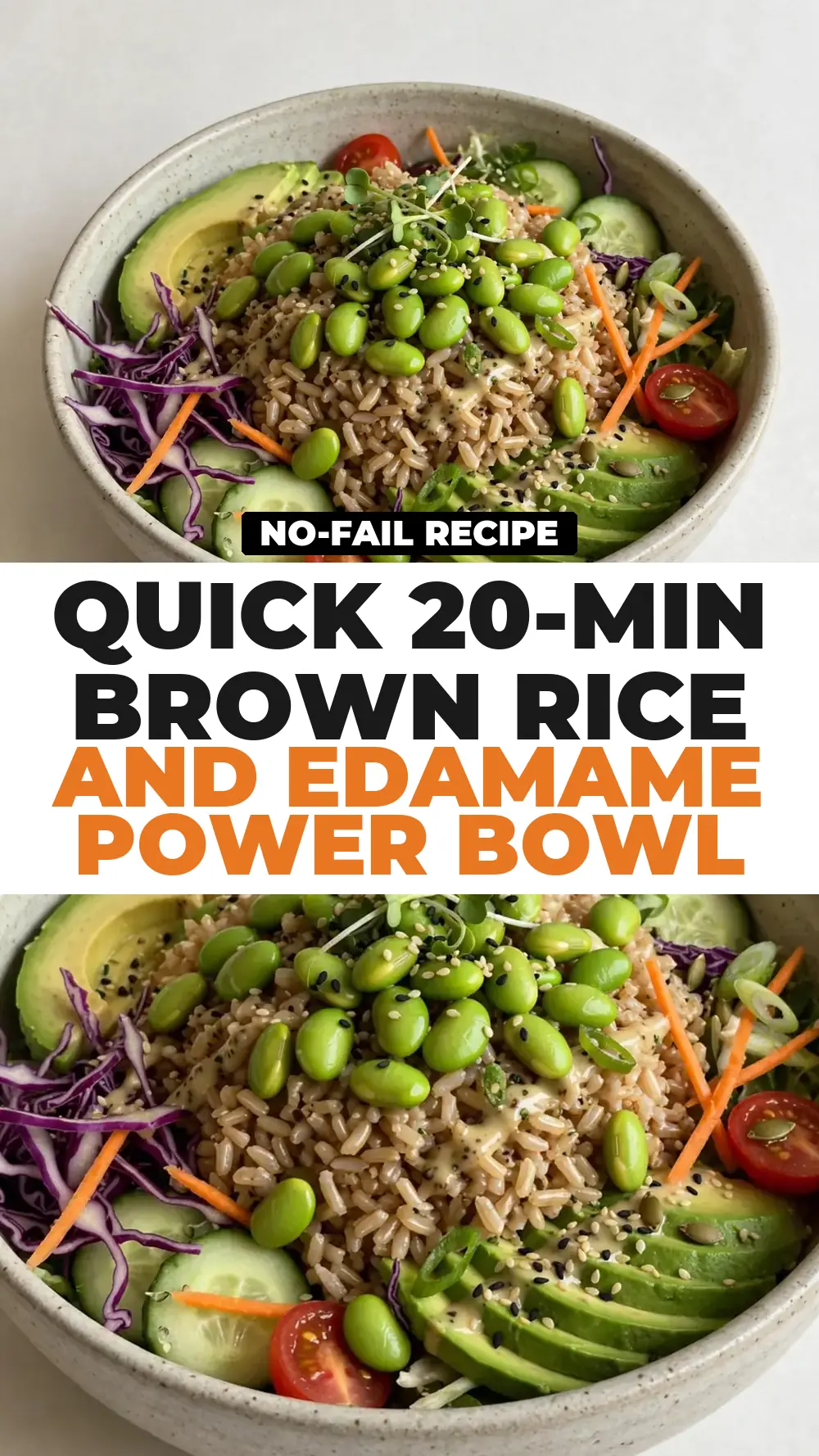 Save Brown Rice and Edamame Power Bowl to Pinterest
