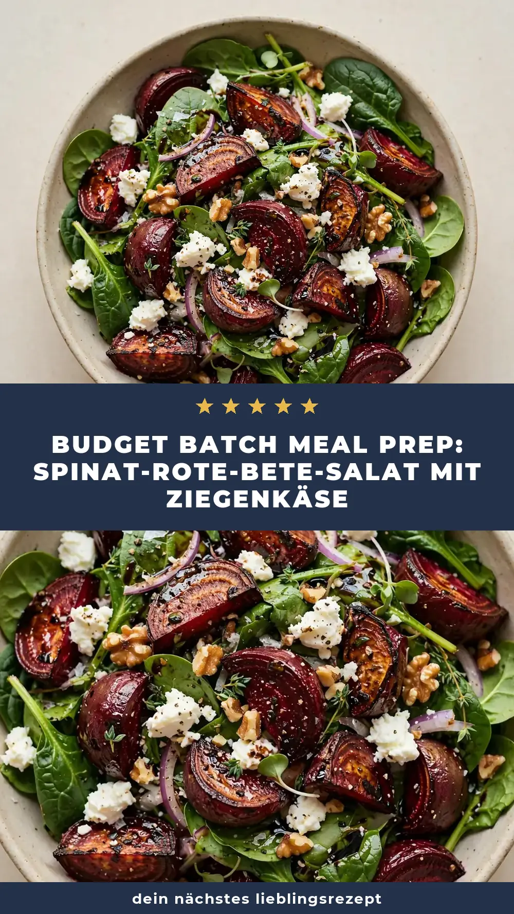 Save Spinach and Roasted Beet Salad with Goat Cheese to Pinterest