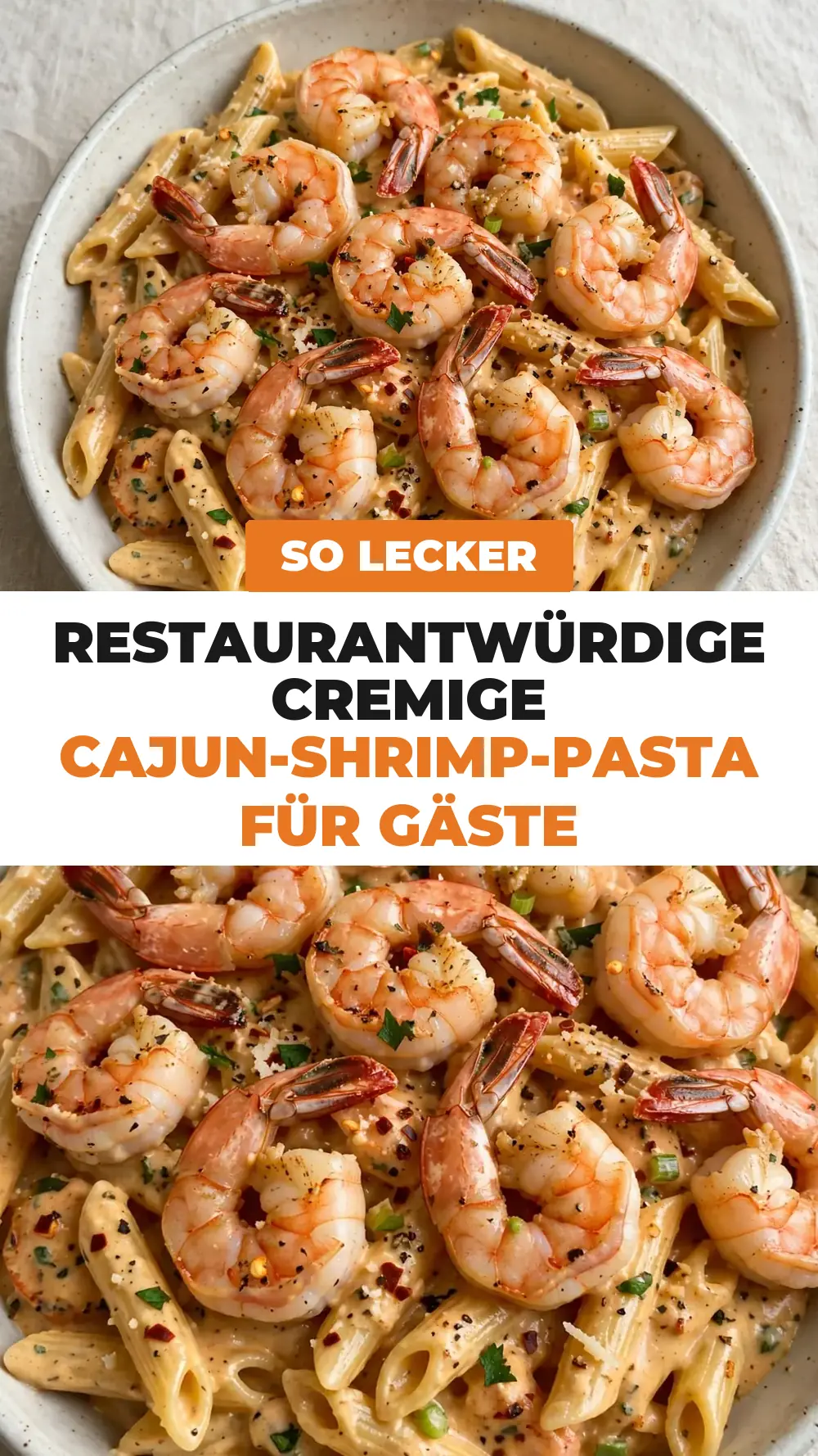 Save Creamy Cajun Shrimp Pasta to Pinterest