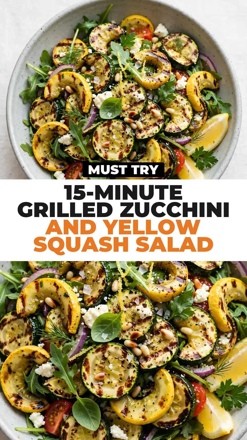 Save Grilled Zucchini and Yellow Squash Salad to Pinterest