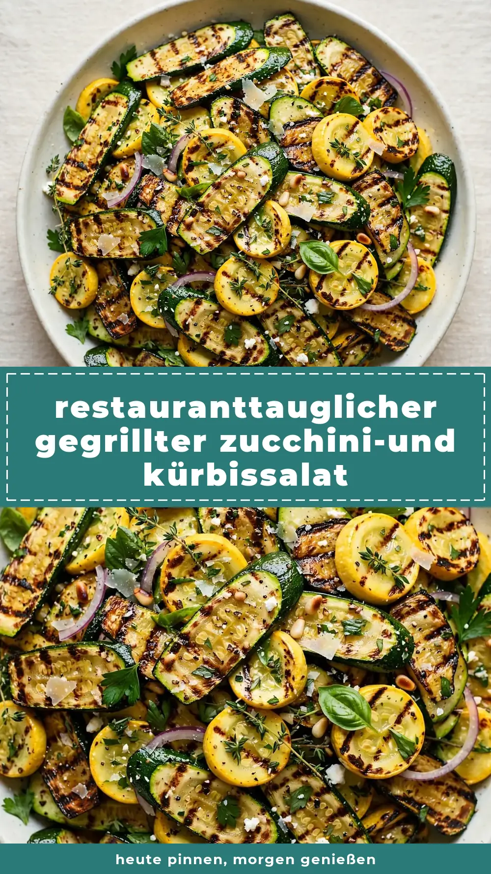 Save Grilled Zucchini and Yellow Squash Salad to Pinterest