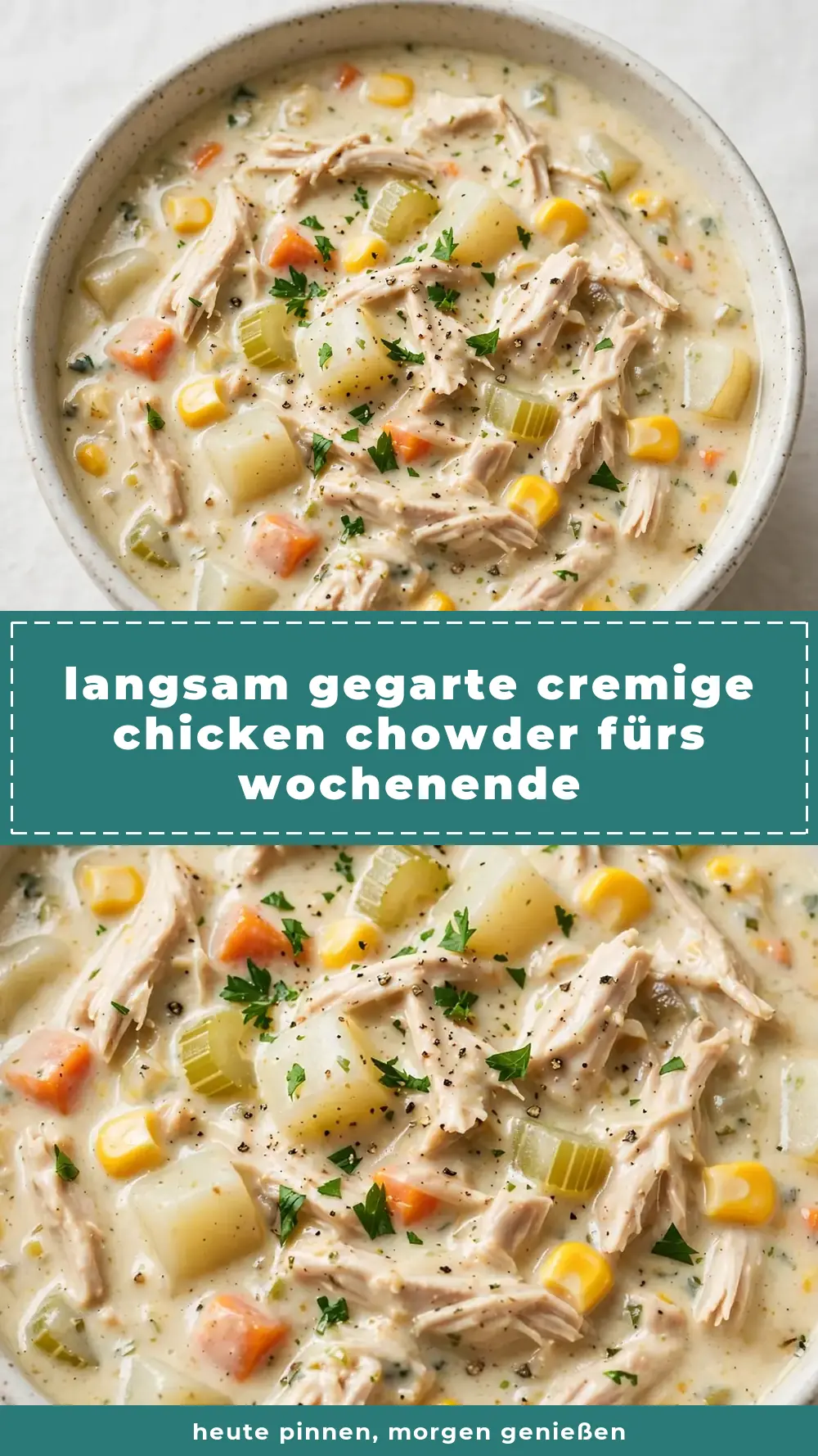 Save Slow Cooker Creamy Chicken Chowder to Pinterest
