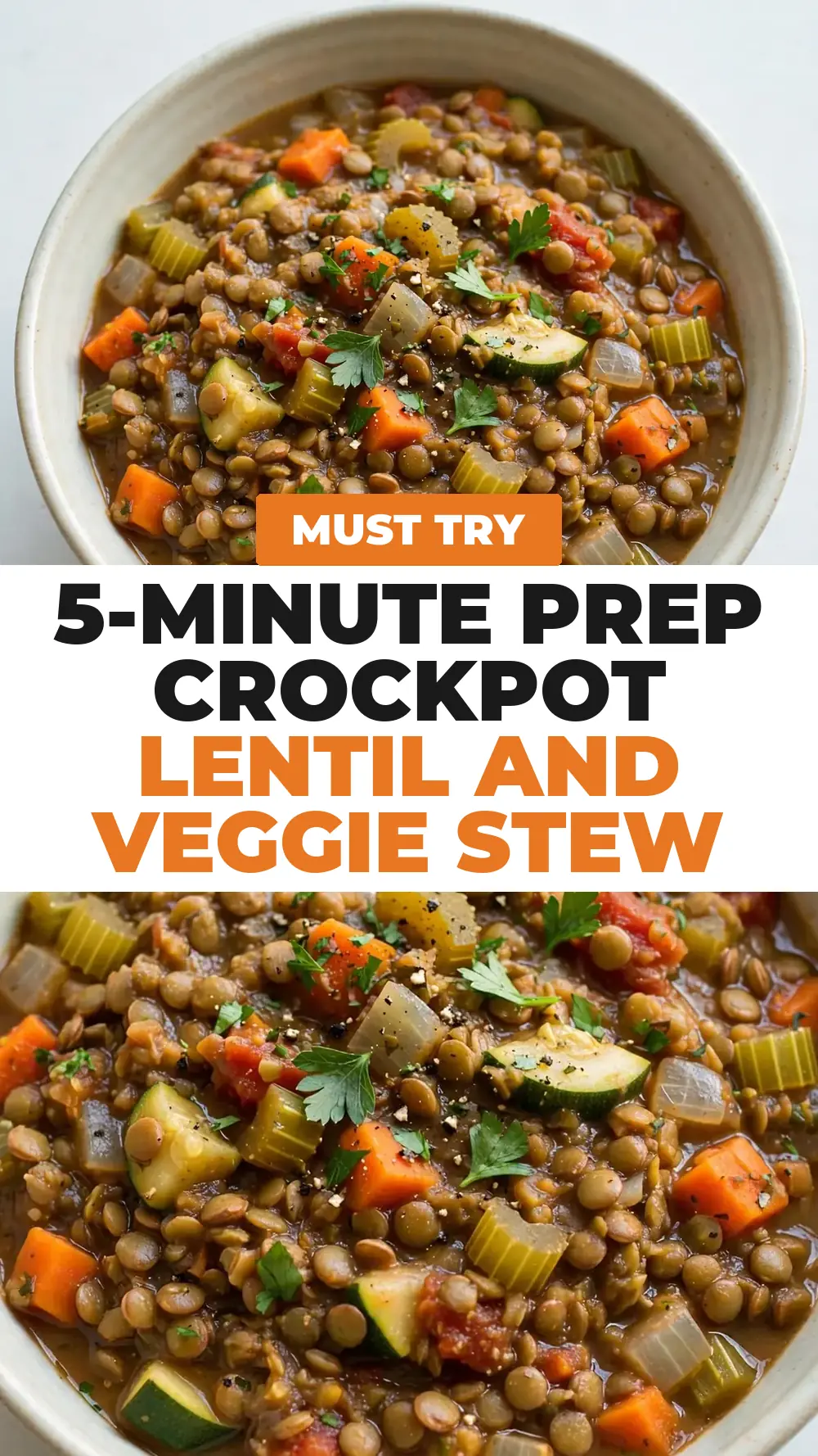 Save Dump-and-Go Crockpot Lentil and Veggie Stew to Pinterest
