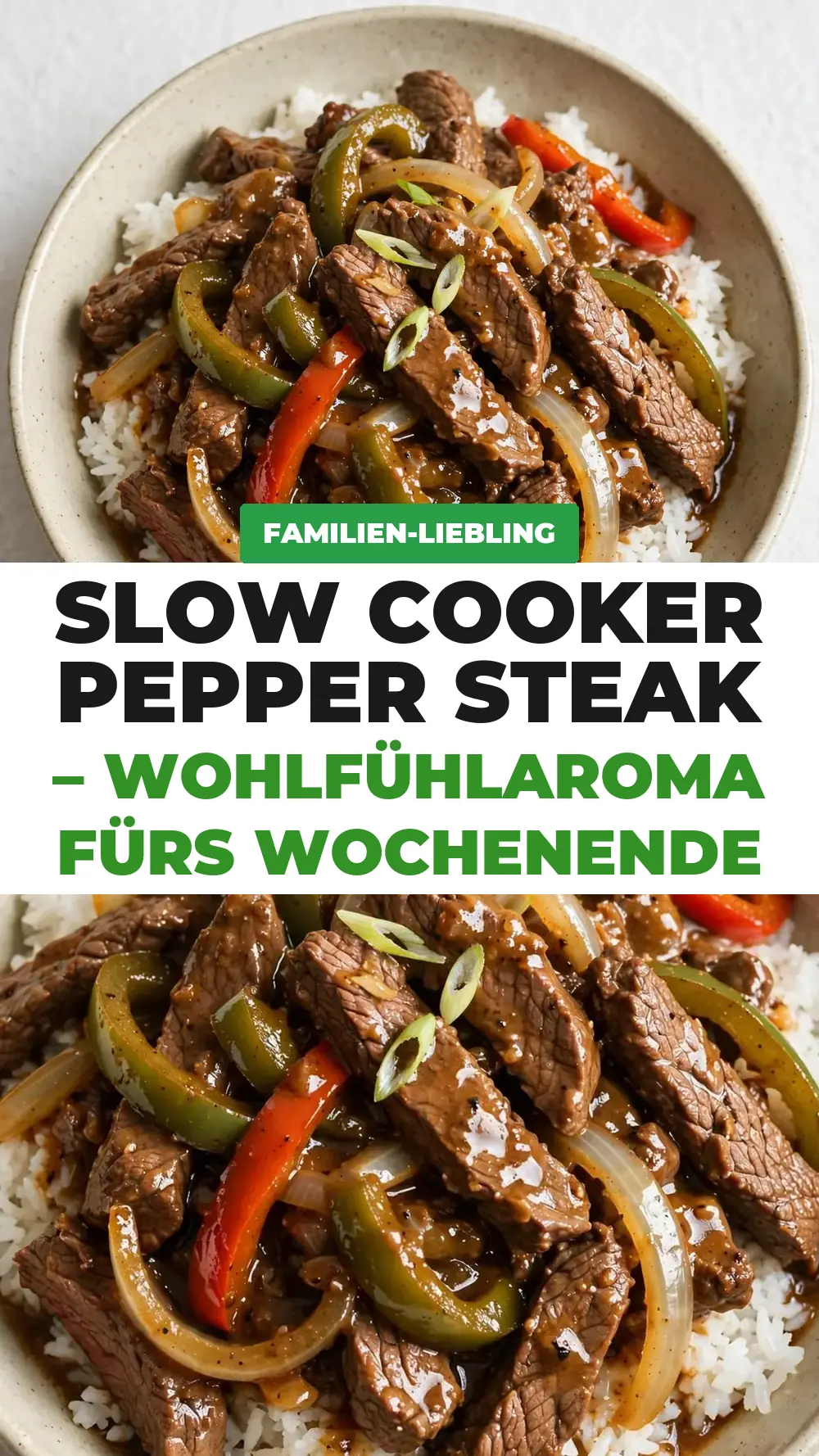 Save Crockpot Beef Pepper Steak to Pinterest