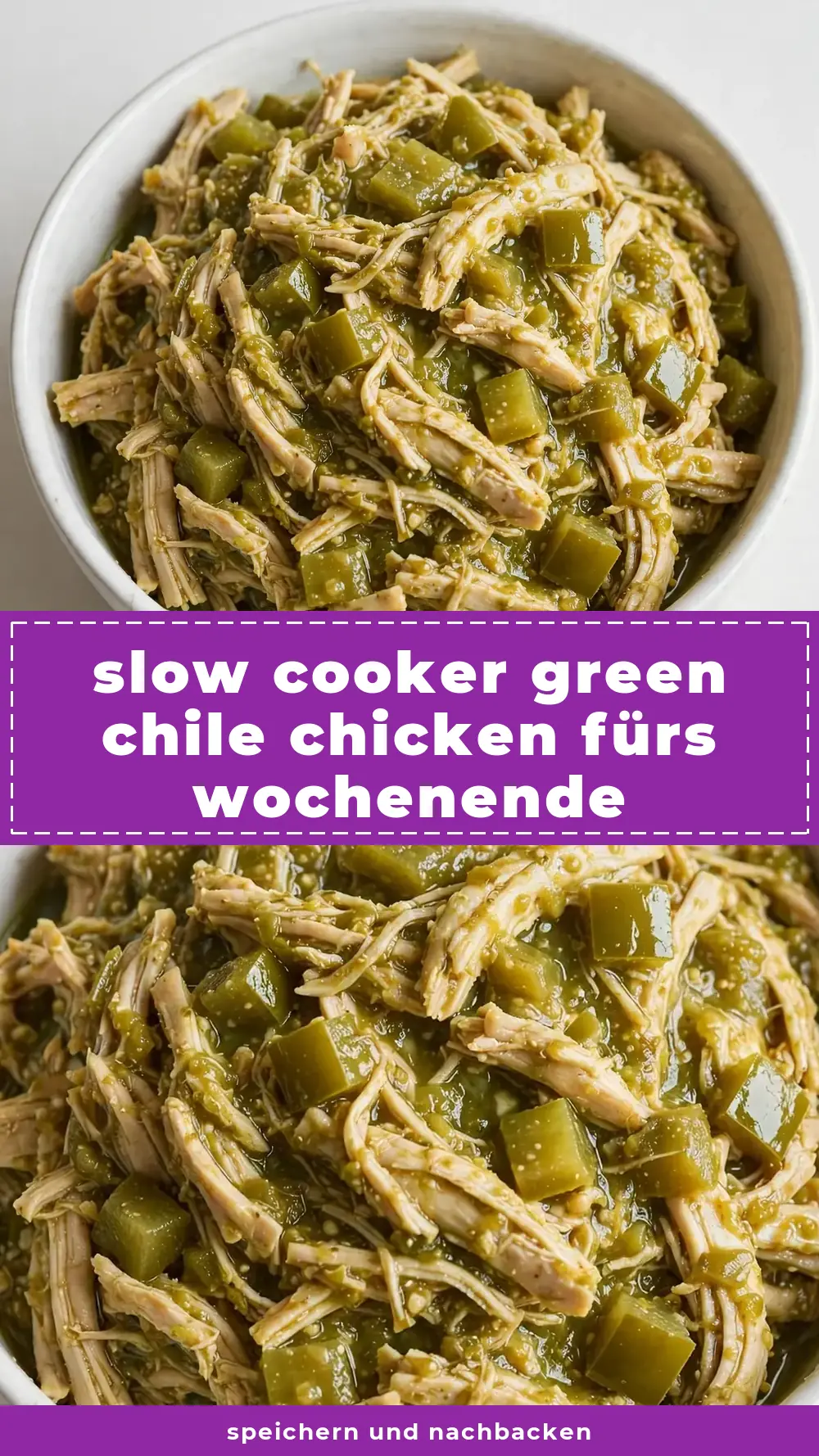Save Dump-and-Go Slow Cooker Green Chile Chicken to Pinterest