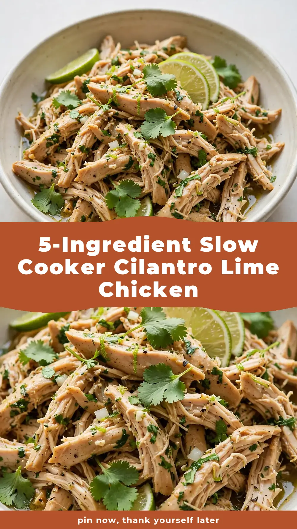Save Slow Cooker Cilantro Lime Chicken to Pinterest