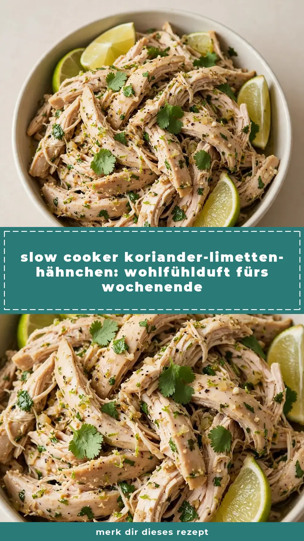 Save Slow Cooker Cilantro Lime Chicken to Pinterest