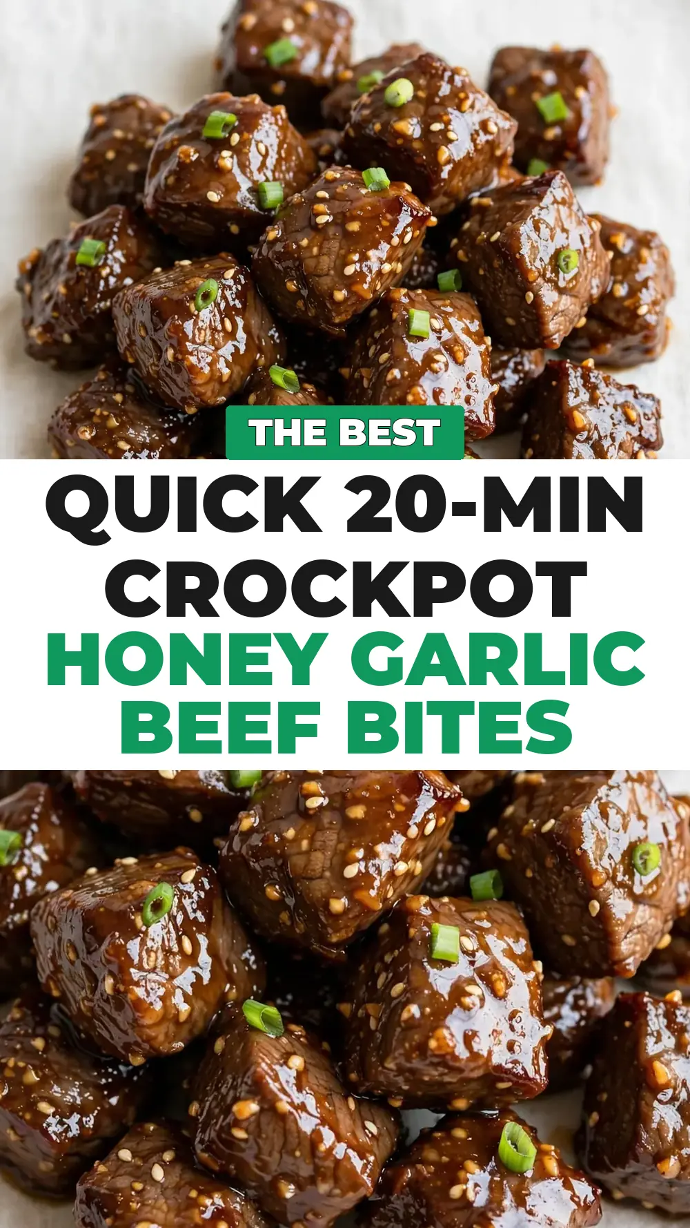 Save Crockpot Honey Garlic Beef Bites to Pinterest