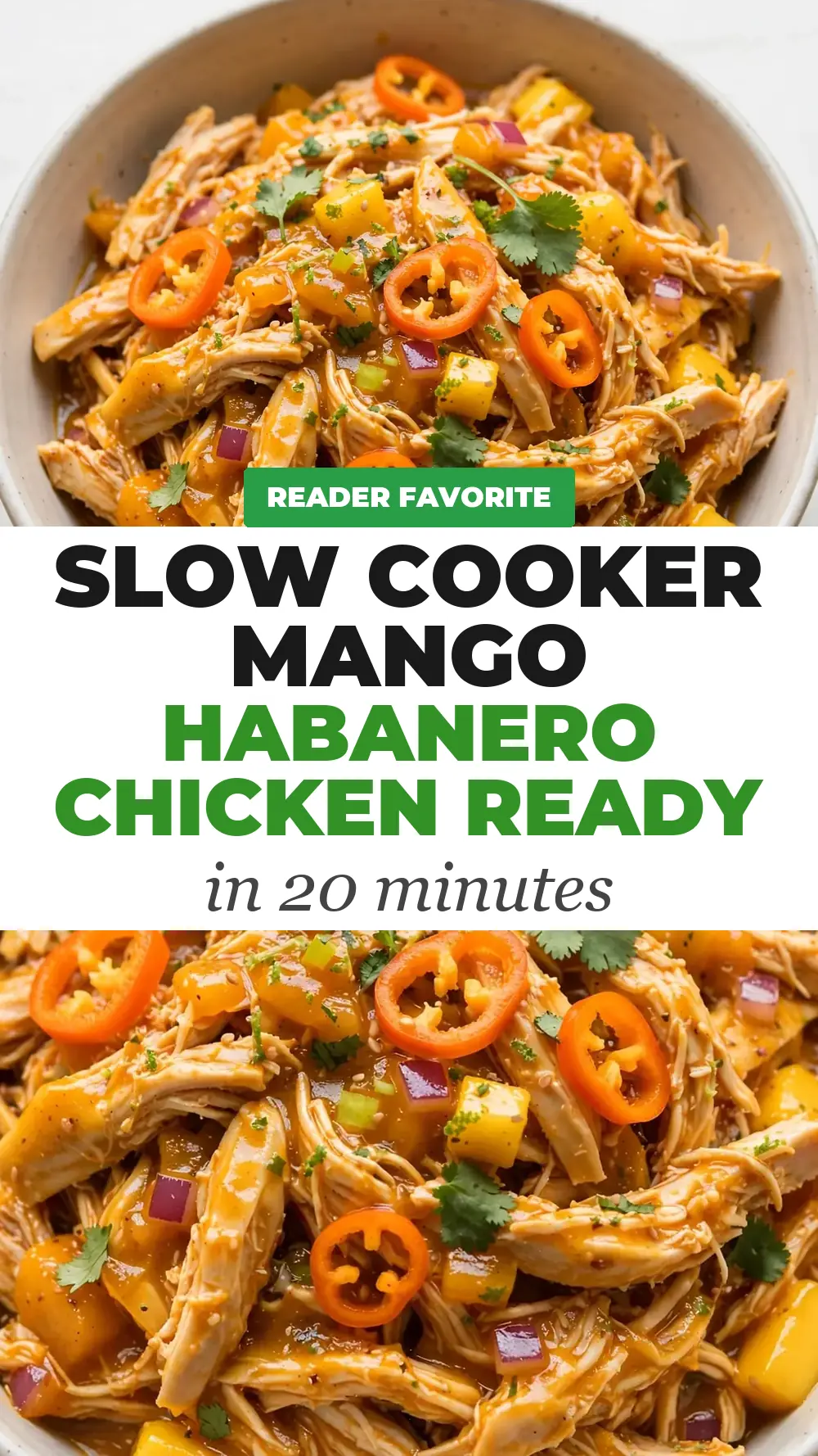 Save Slow Cooker Mango Habanero Chicken to Pinterest