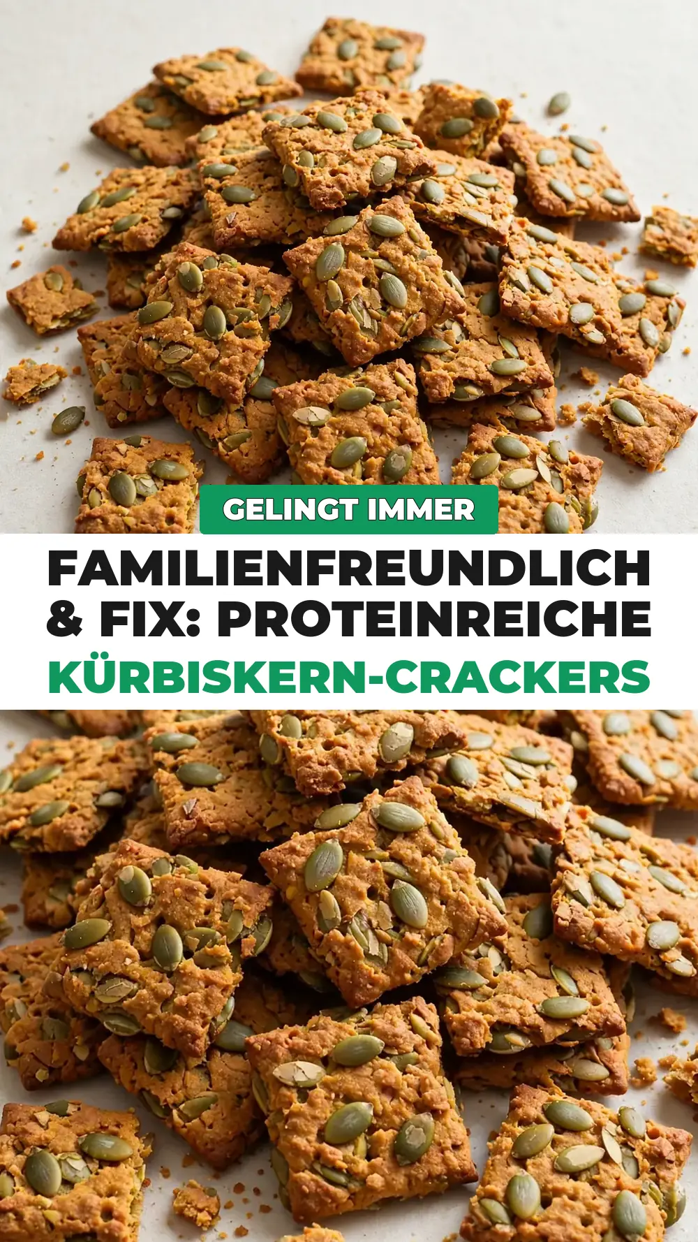 Save high protein pumpkin seed crackers to Pinterest