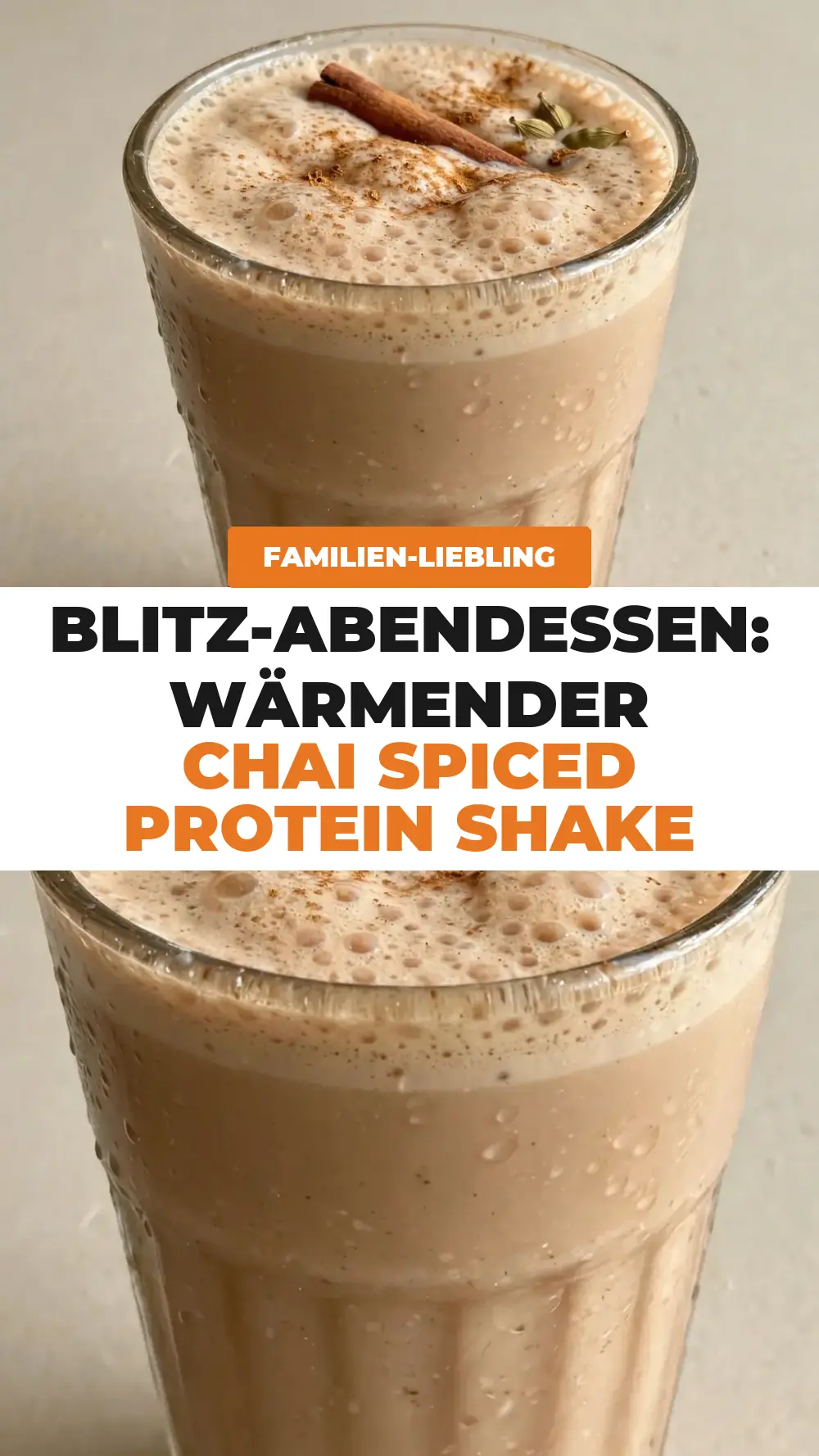 Save cozy chai spiced protein shake to Pinterest