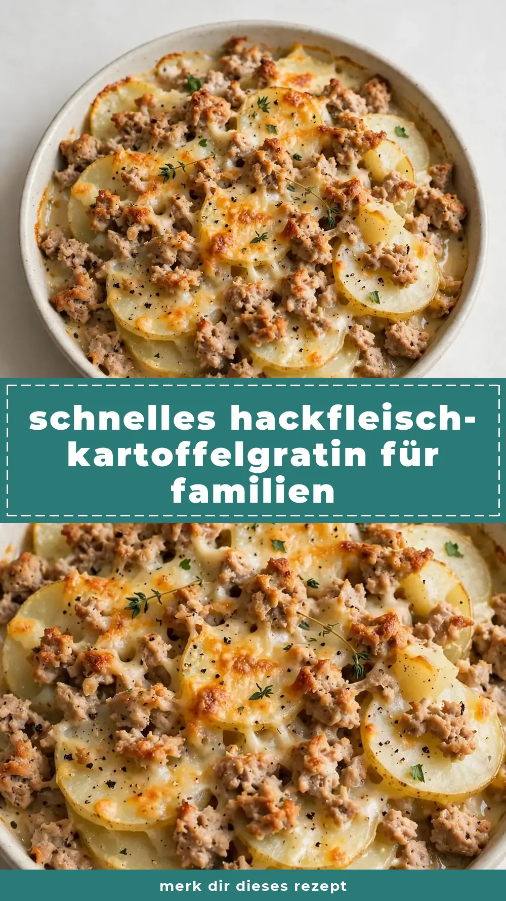 Save ground turkey and potato gratin to Pinterest