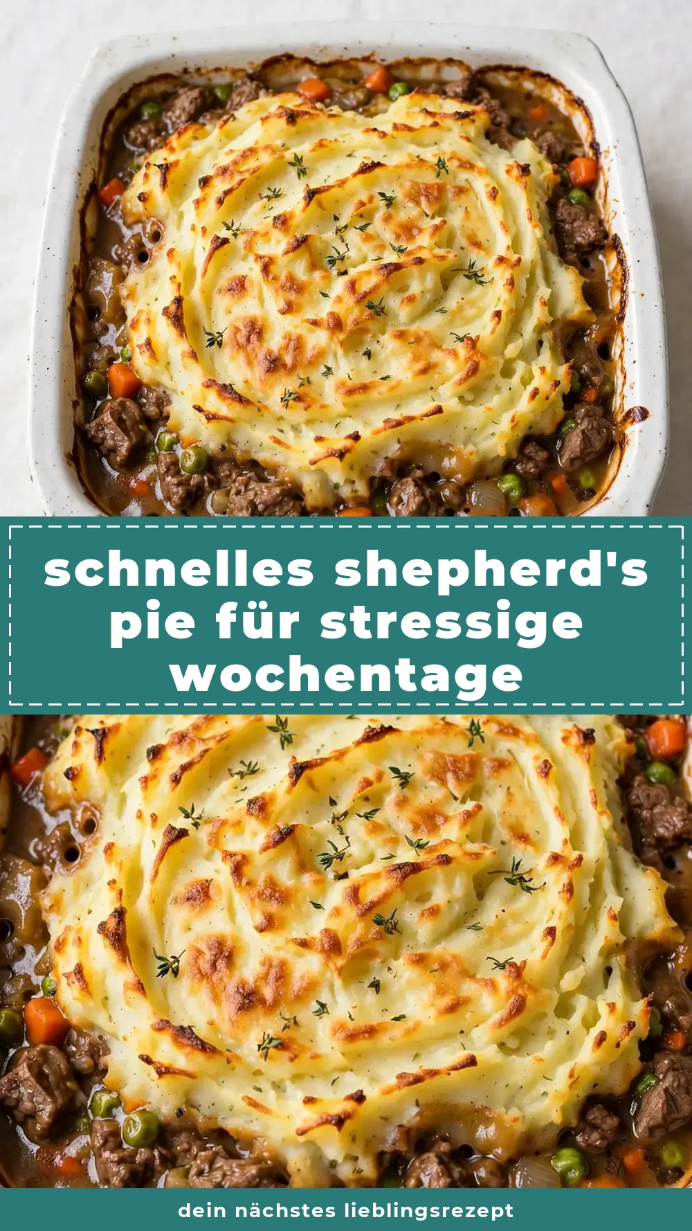 Save cozy shepherd's pie with beef to Pinterest