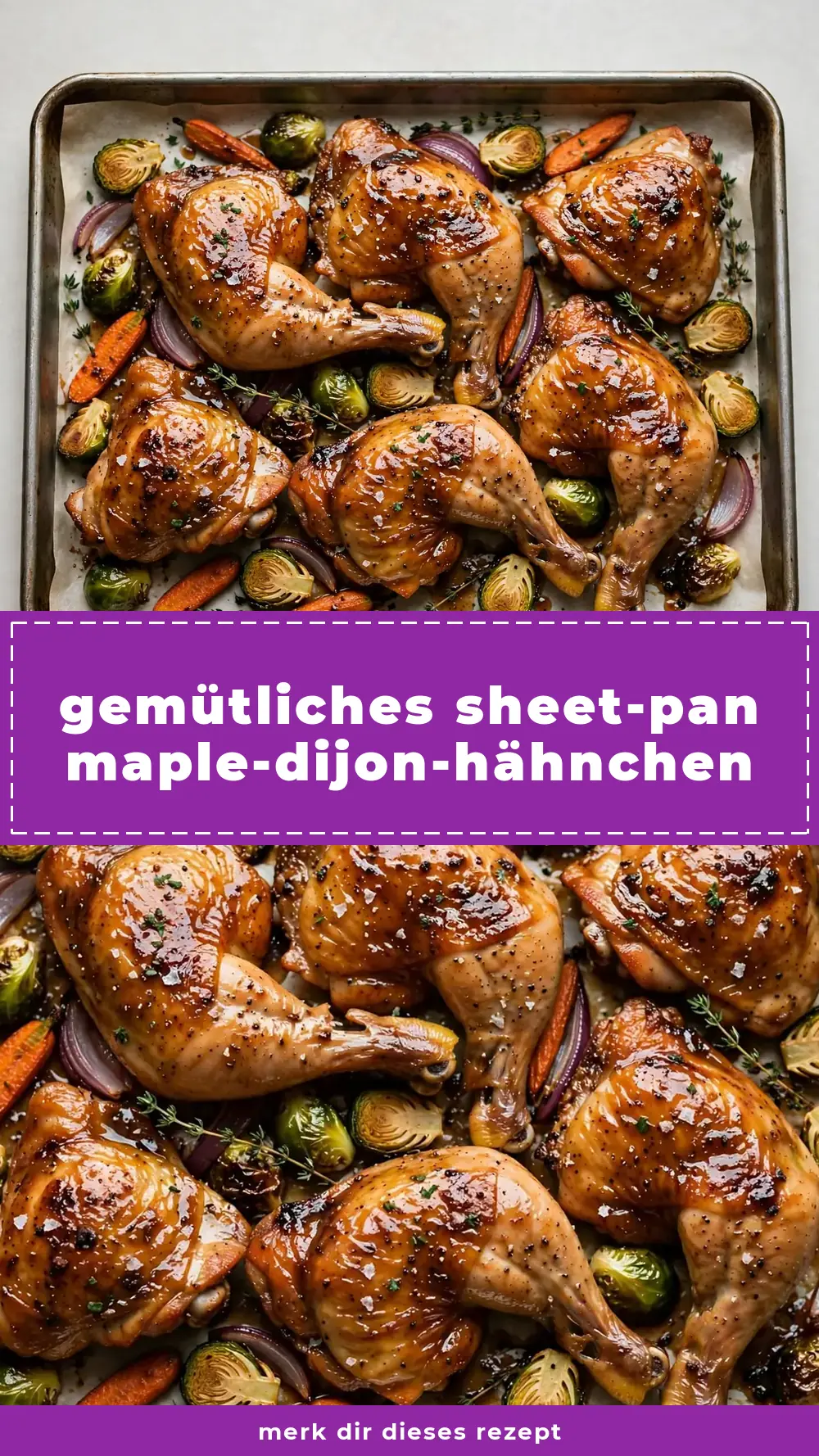 Save sheet pan maple dijon chicken to Pinterest