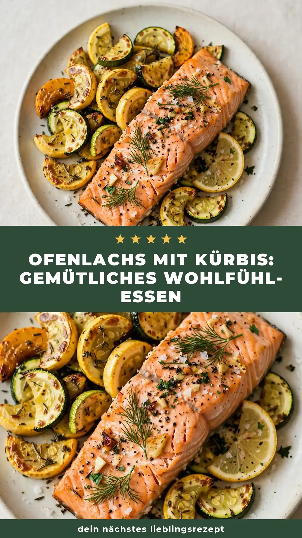 Save easy baked salmon with squash to Pinterest