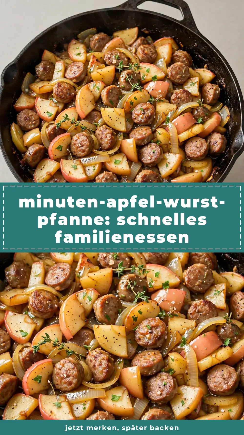 Save minute apple sausage skillet to Pinterest