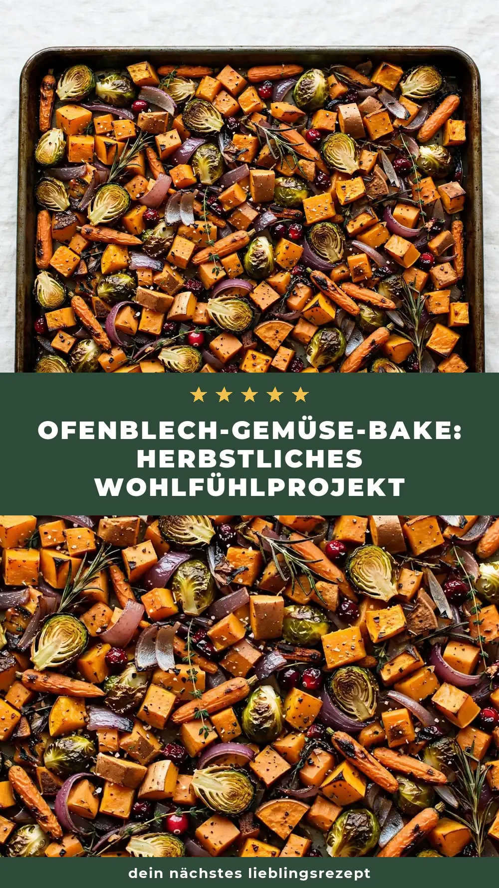 Save sheet pan fall vegetable bake to Pinterest
