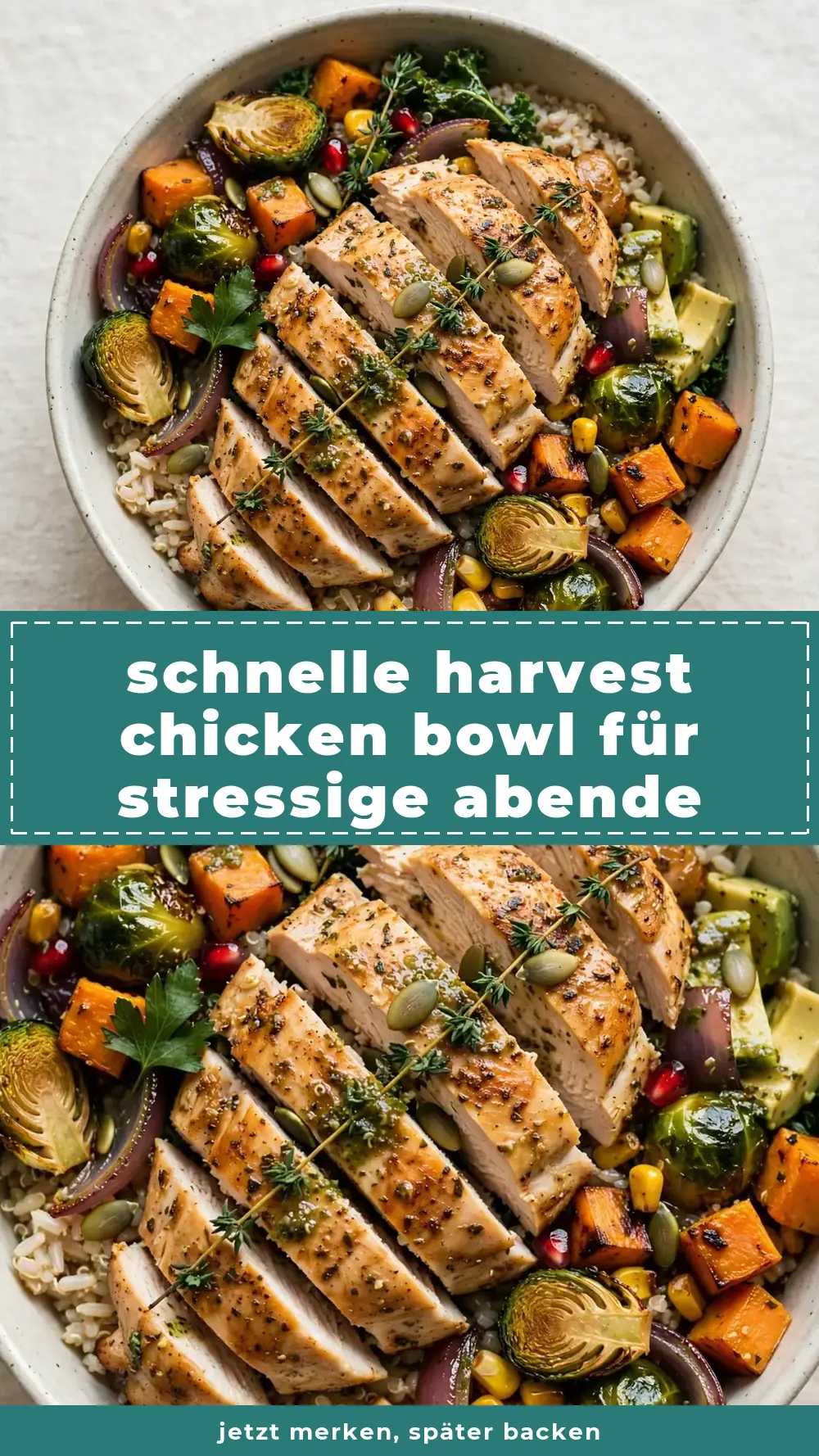 Save quick harvest chicken bowl to Pinterest