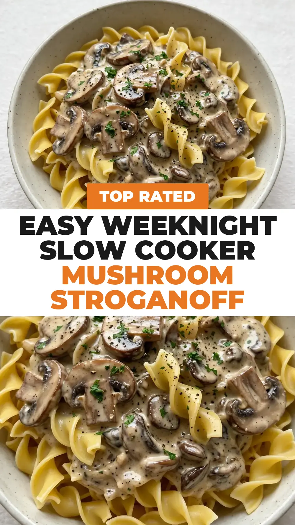 Save Slow Cooker Mushroom Stroganoff to Pinterest