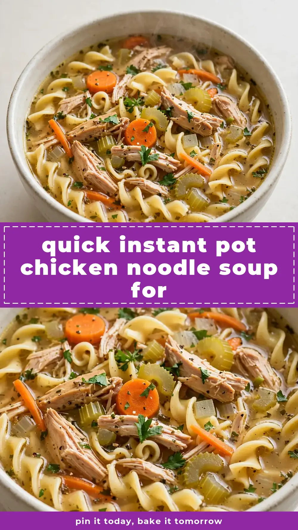Save Instant Pot Chicken Noodle Soup to Pinterest
