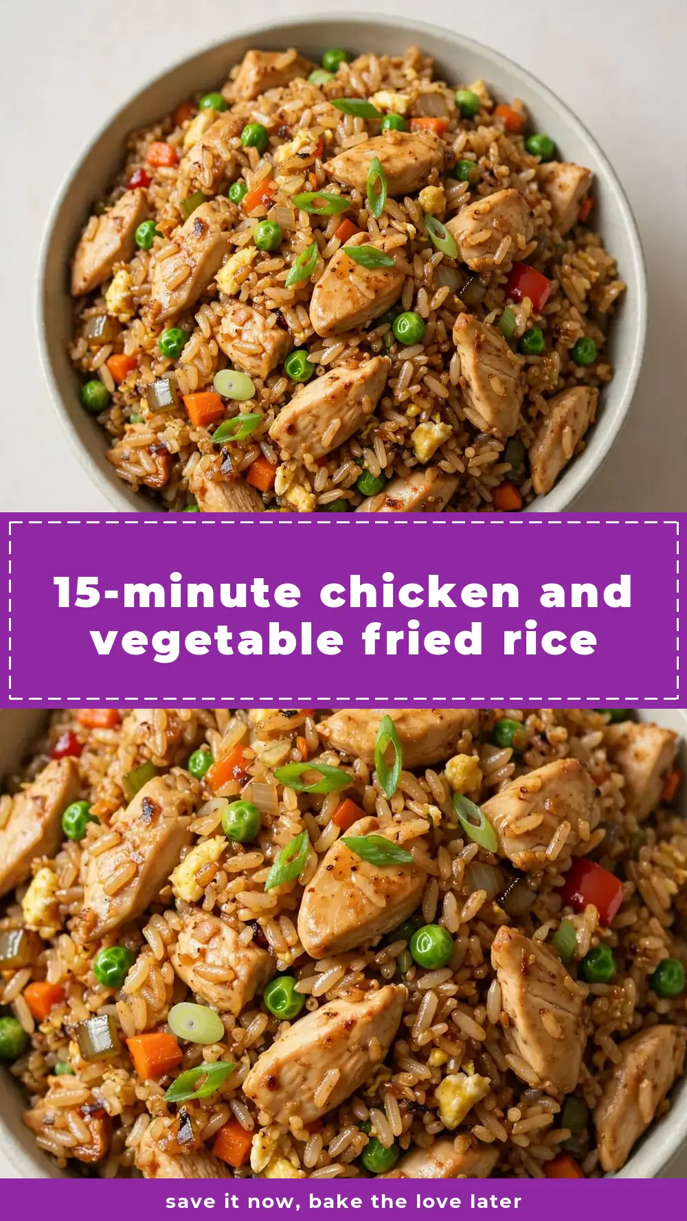 Save Chicken and Vegetable Fried Rice to Pinterest