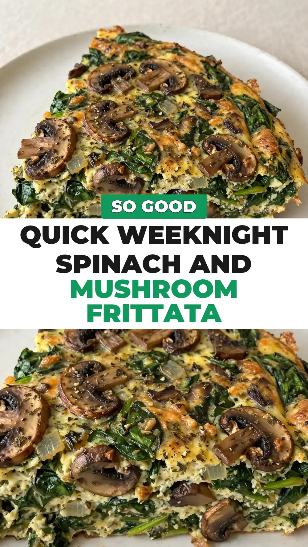 Save Spinach and Mushroom Frittata to Pinterest