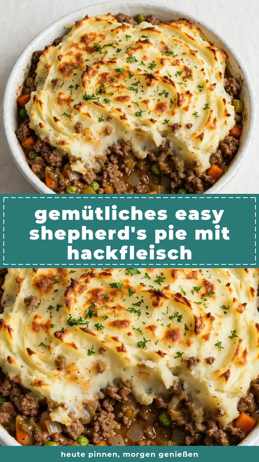 Save easy shepherd's pie with ground beef to Pinterest