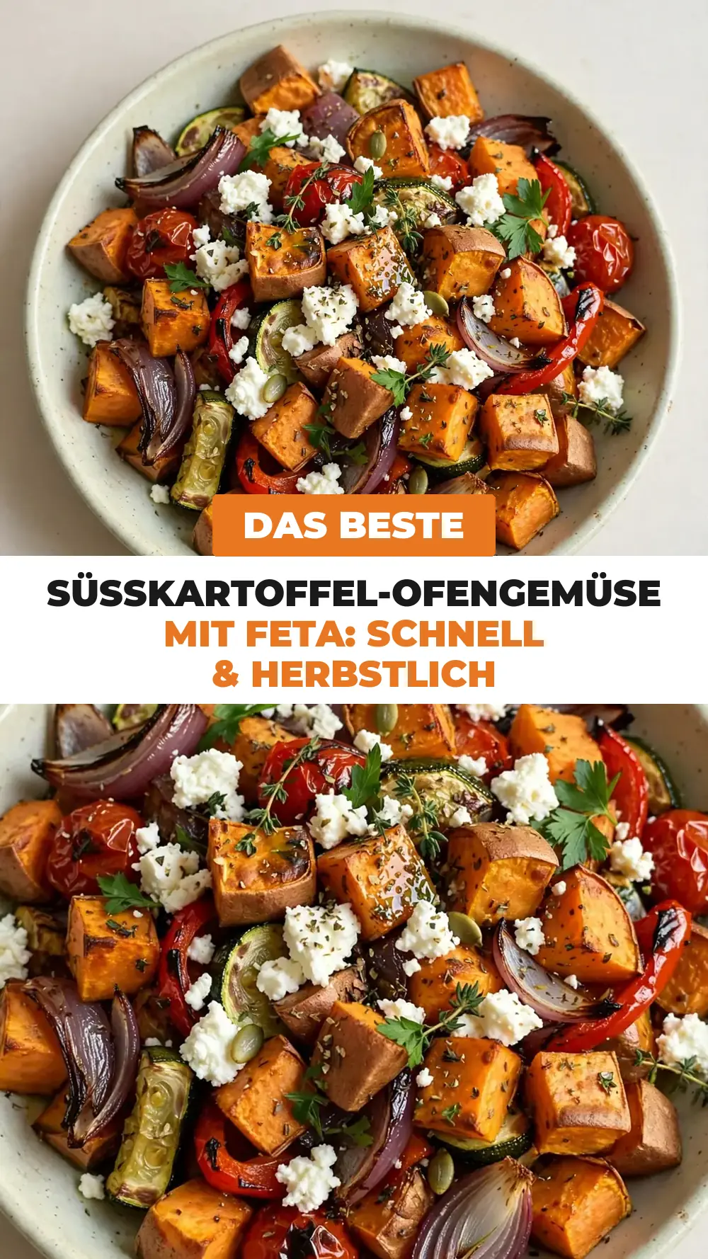 Save süßkartoffel ofengemüse mit feta to Pinterest