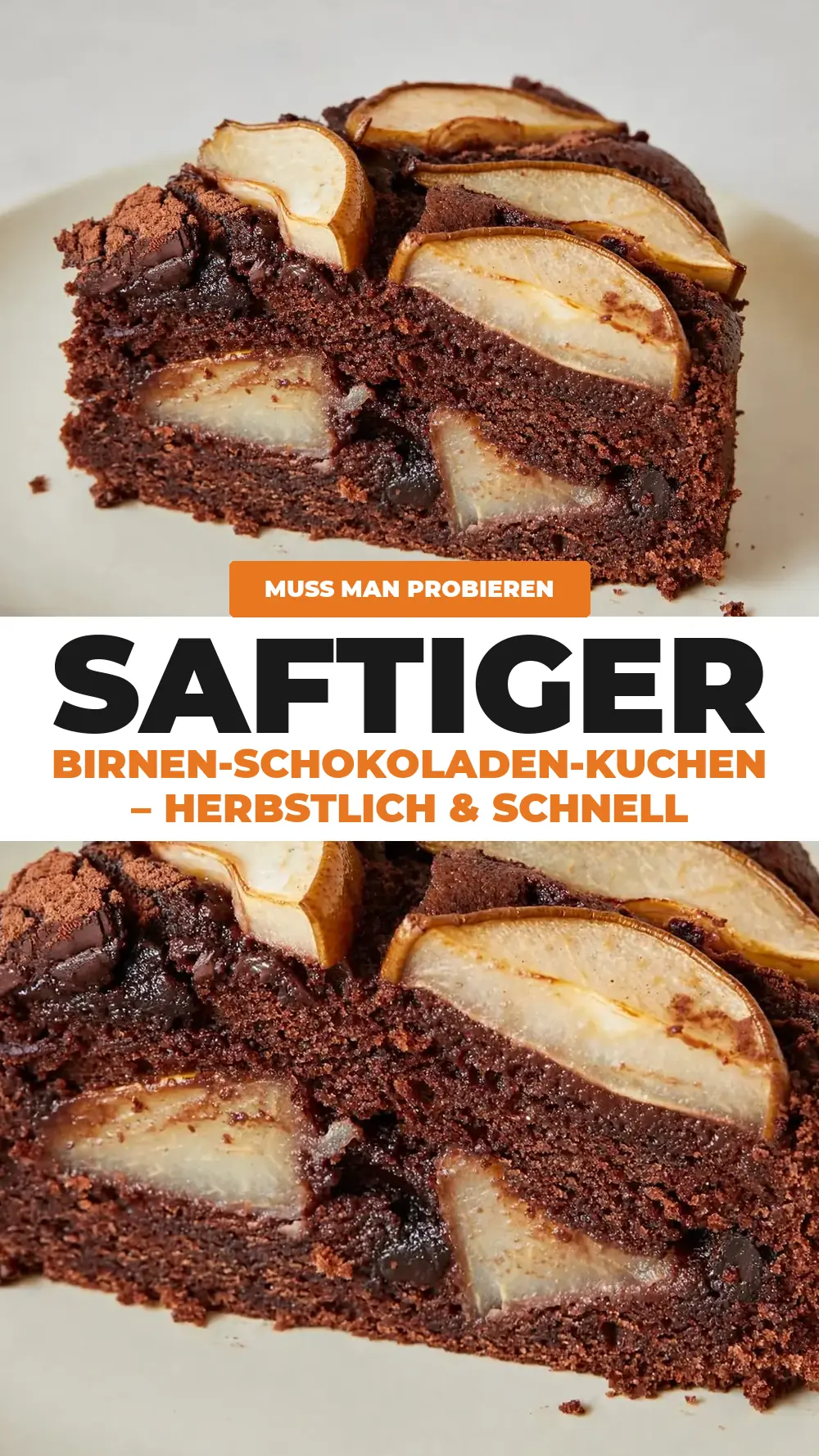 Save birnen schokoladen kuchen saftig to Pinterest