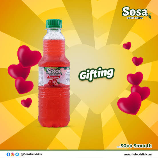 Sosa Fruit Drink Cranberry 500ml