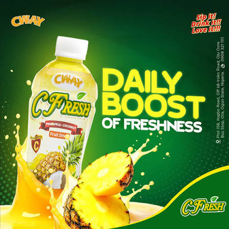 Cway Cfresh Pineapple Coconut Fruit Drink