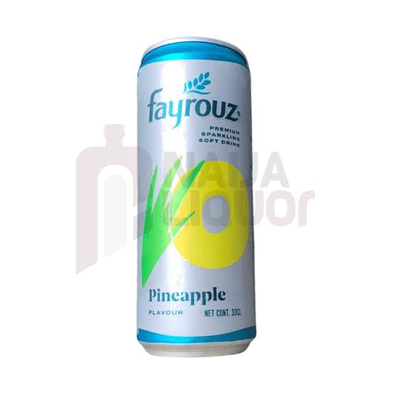 Fayrouz Premium Sparkling Soft Drink 330cl Pineapple