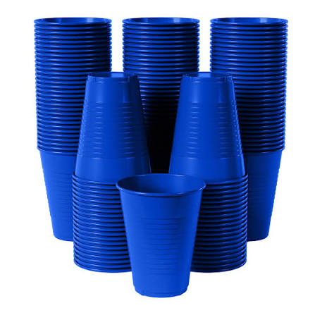 Plastic Disposable Cups 250ml, A set of 50