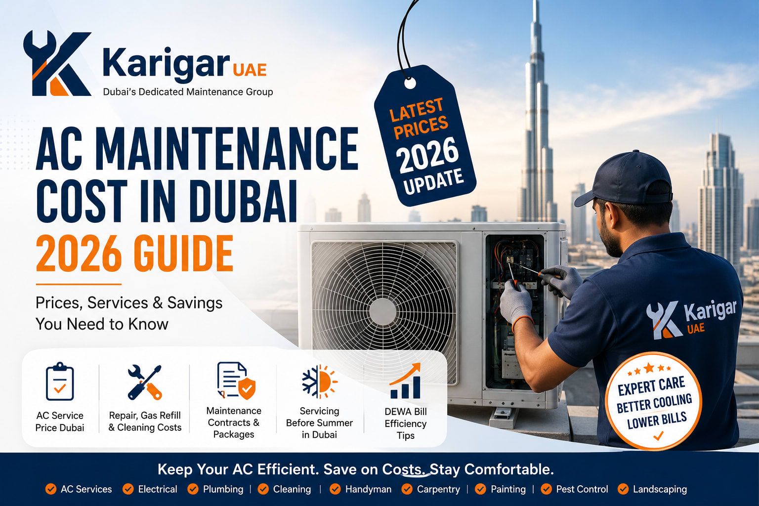 AC Maintenance Cost in Dubai 2026 Guide: Prices, Services and Savings - Maintenance tips and guides | Karigar UAE