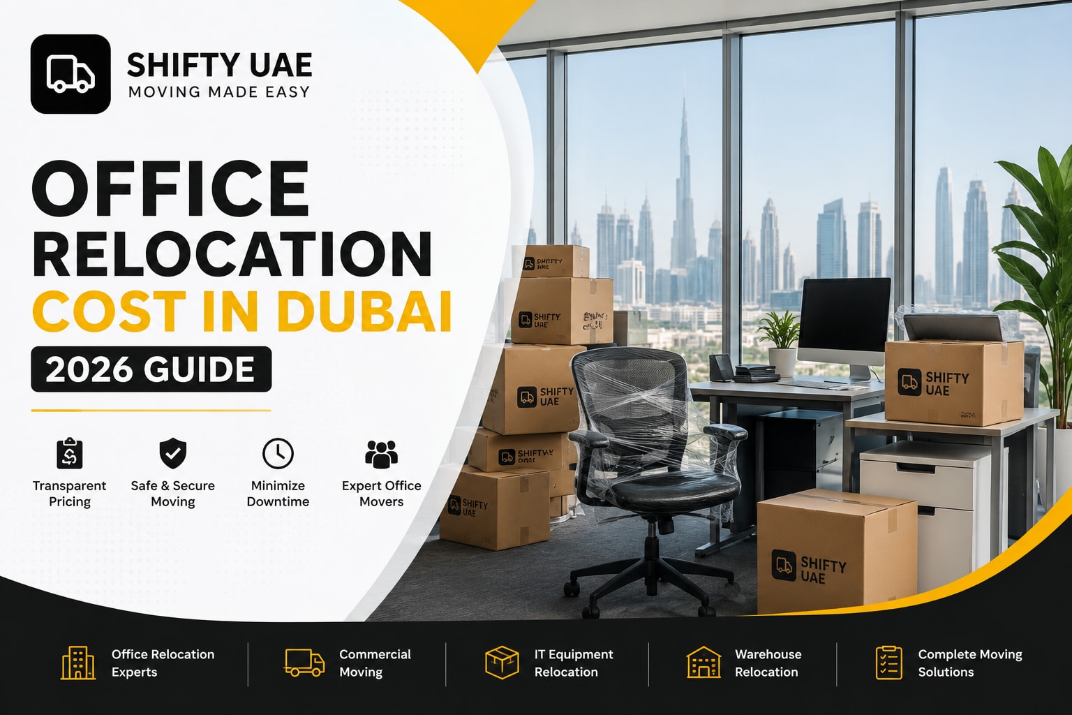 Office Relocation Cost in Dubai 2026 Guide: Complete Pricing, Planning & Moving Guide - Moving tips and guides