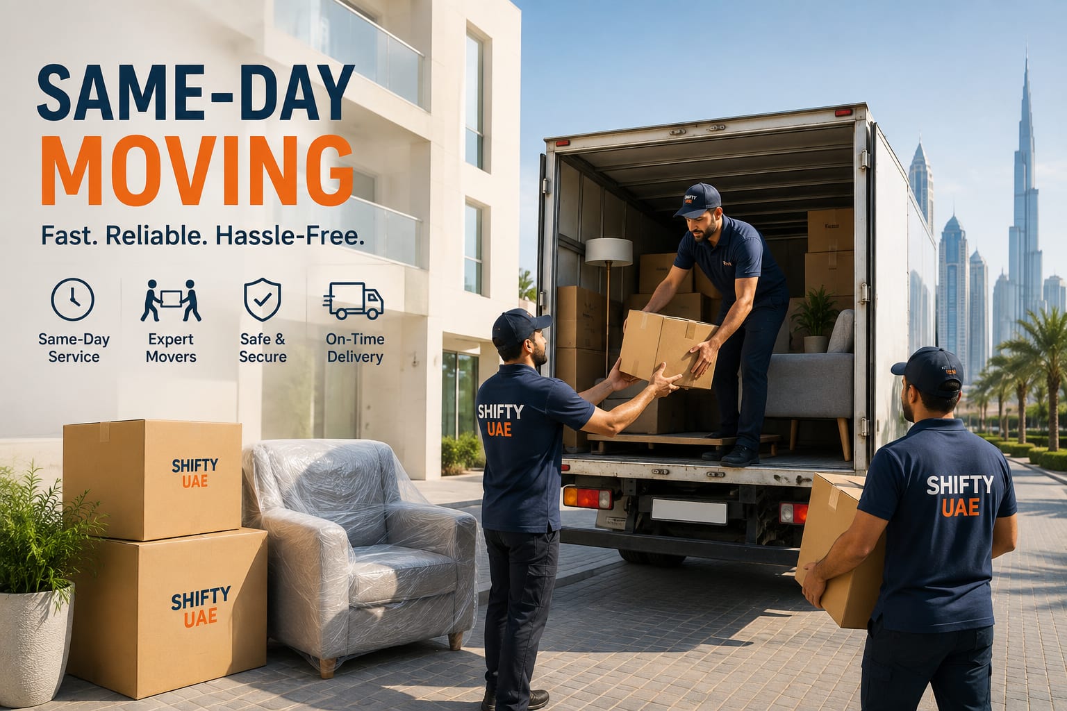Movers in Dubai Offer Same-Day Service