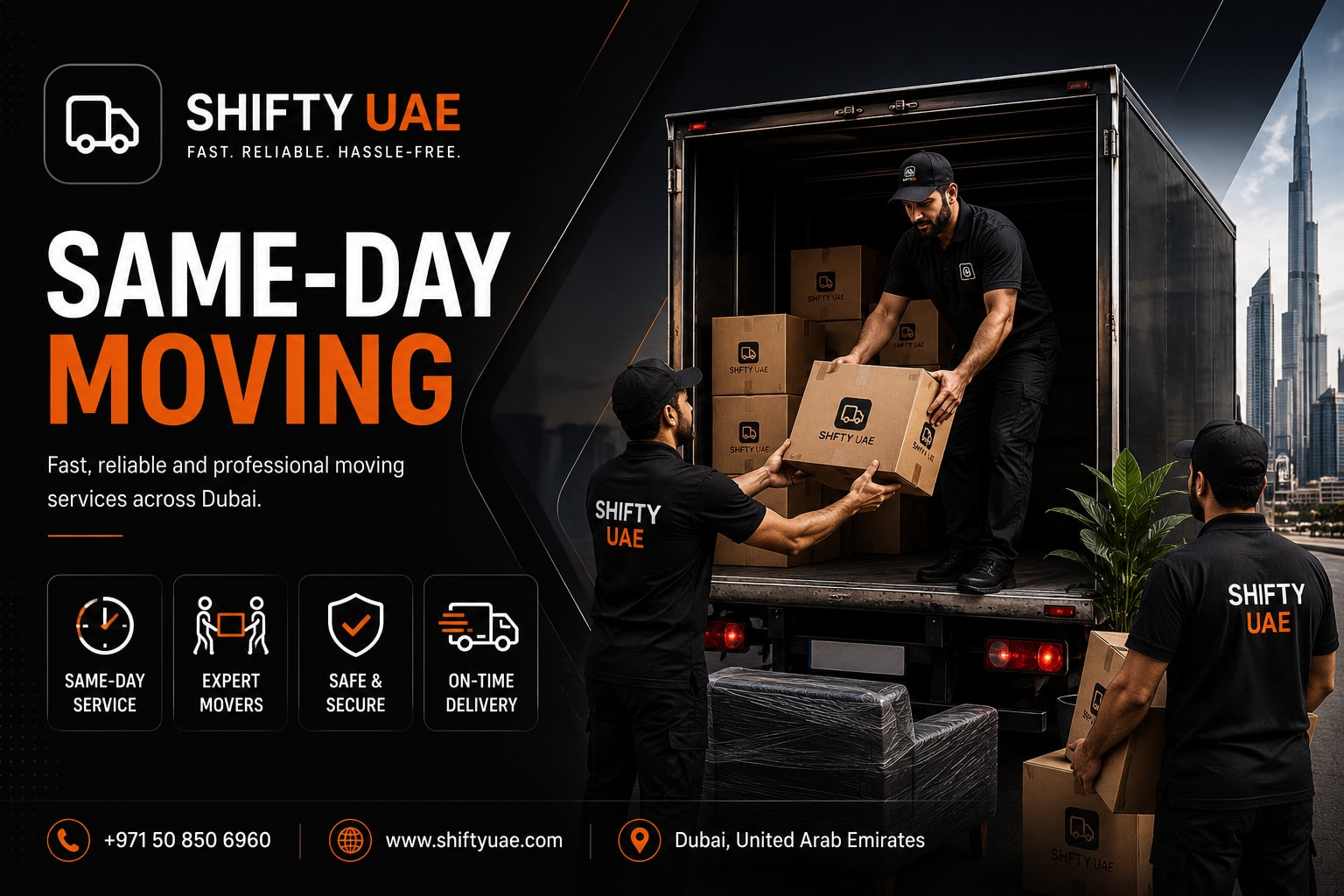 Movers in Dubai Offer Same-Day Service: Fast Moving Solutions by Shifty UAE - Moving tips and guides