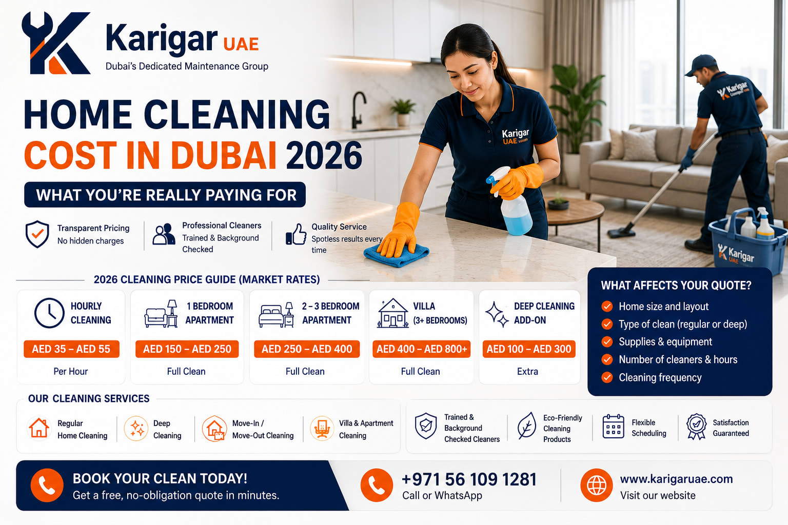 Home Cleaning Cost in Dubai 2026: What You're Really Paying For? - Maintenance tips and guides